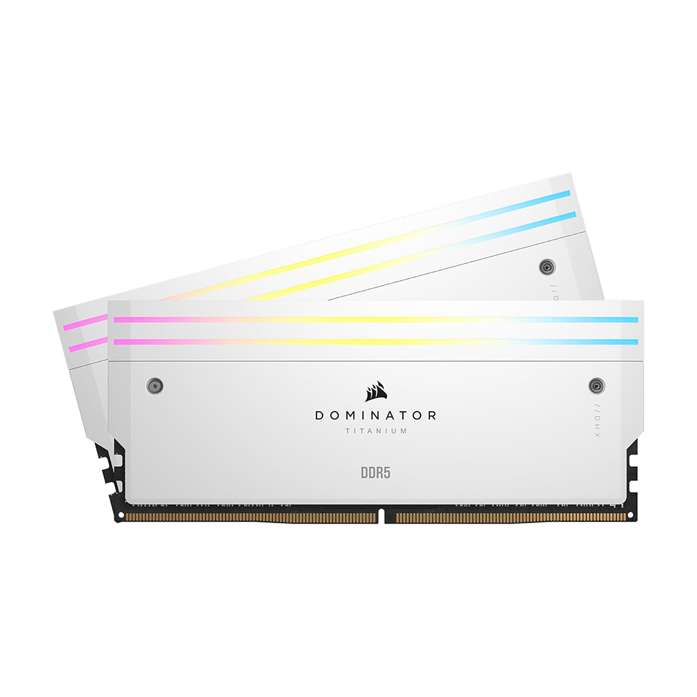 Оперативная память Corsair Dominator Titanium 32 ГБ (2x16), DDR5, 7200 МГц, белый