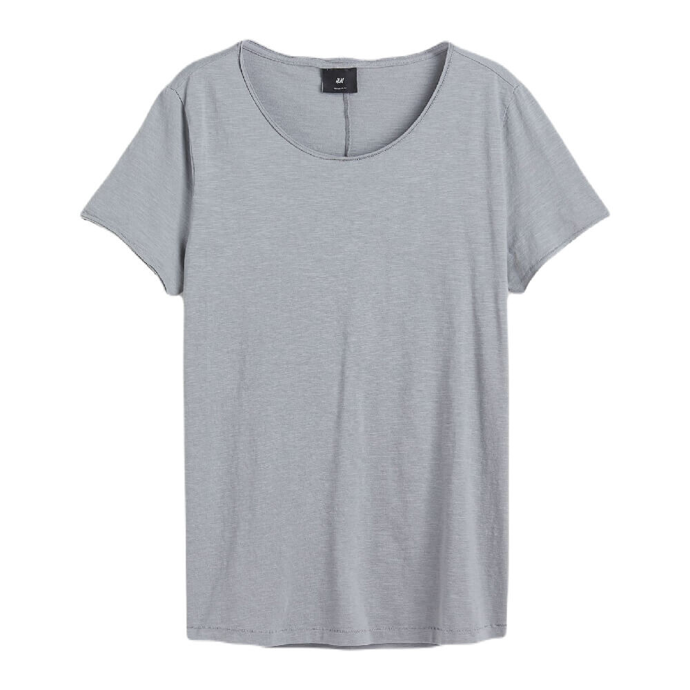 

Футболка H&M Raw-edge, серый