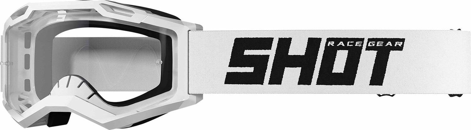 

Мотоциклетные очки Shot Assault 2.0 Solid с логотипом, белый