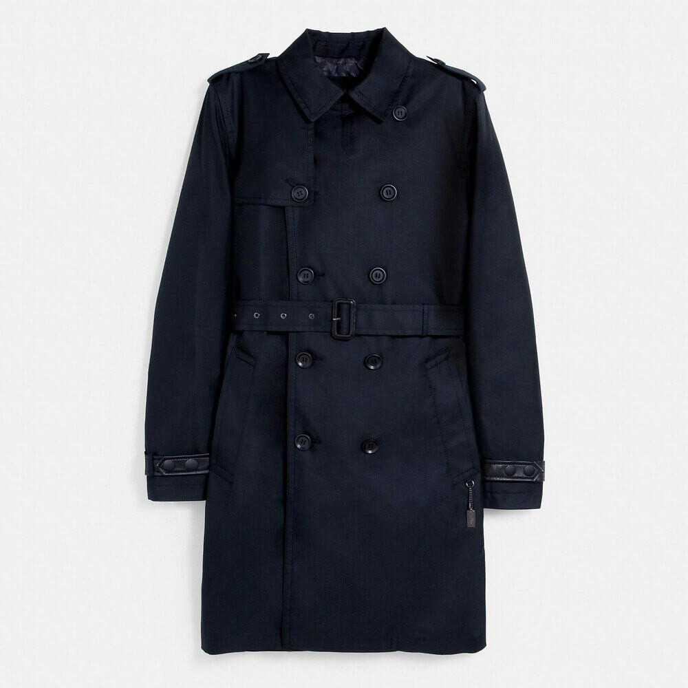 

Тренч Coach Outlet Coat, черный
