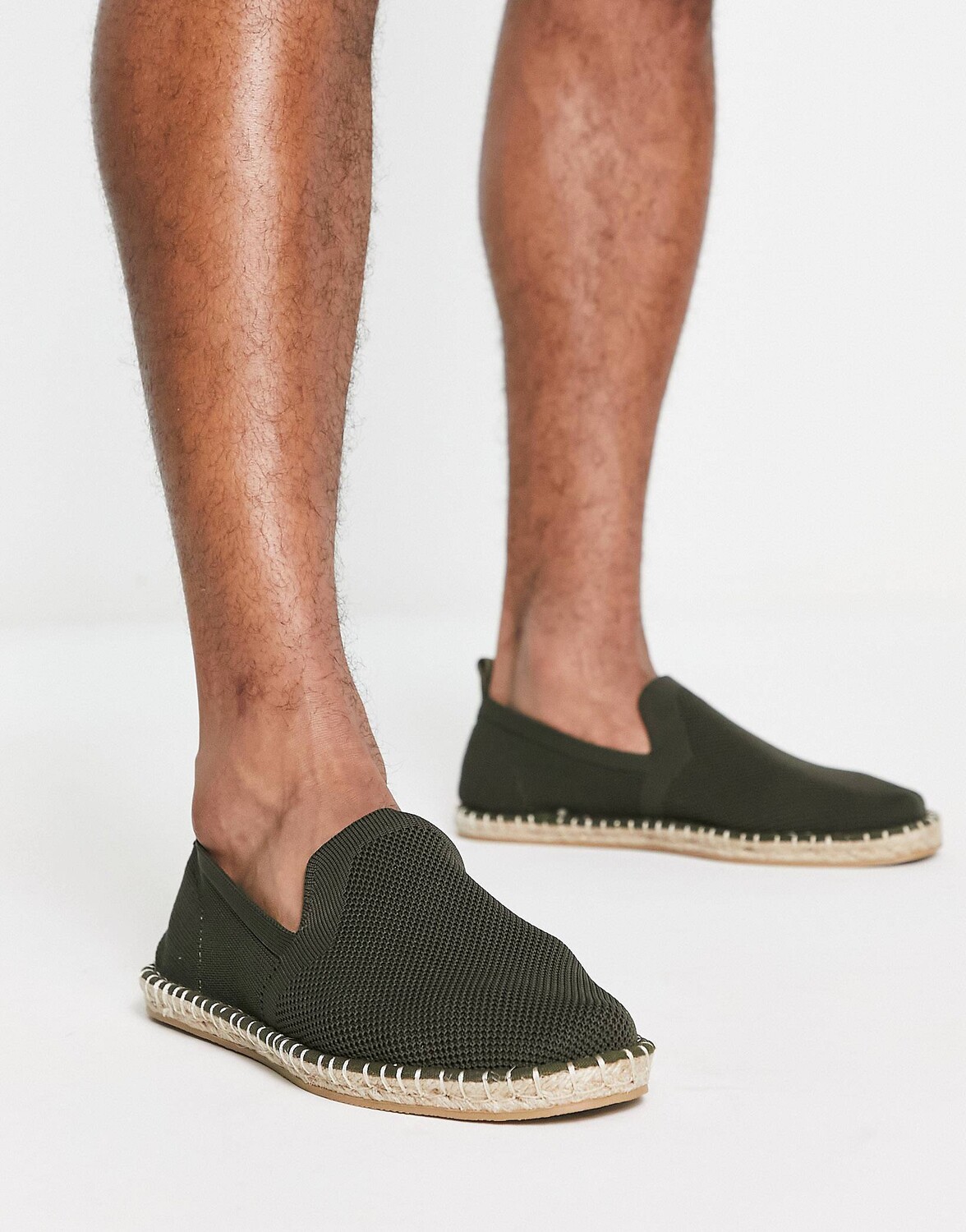 

Трикотажные эспадрильи цвета хаки ASOS DESIGN