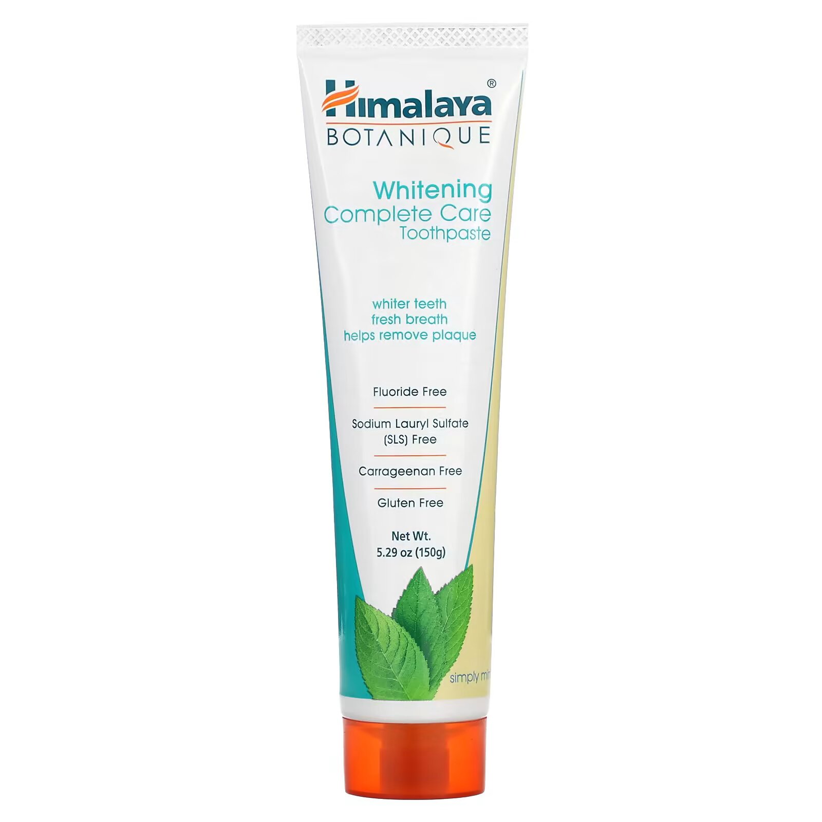 Himalaya, Botanique, отбеливающая зубная паста Simply Mint, 5,29 унций (150 г) - фото