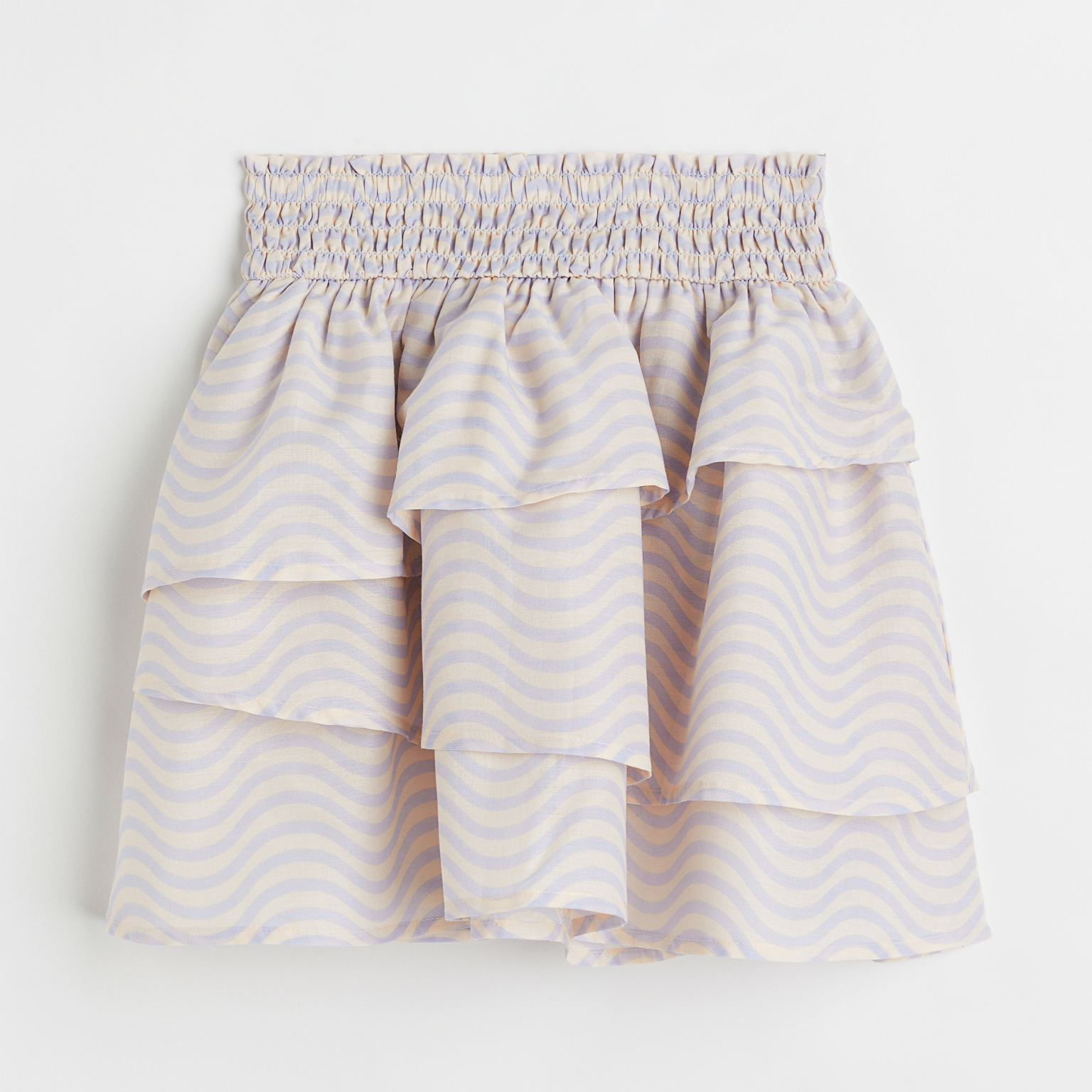 Юбка с воланами H&M Patterned, светло-розовый юбка с воланами по краю h