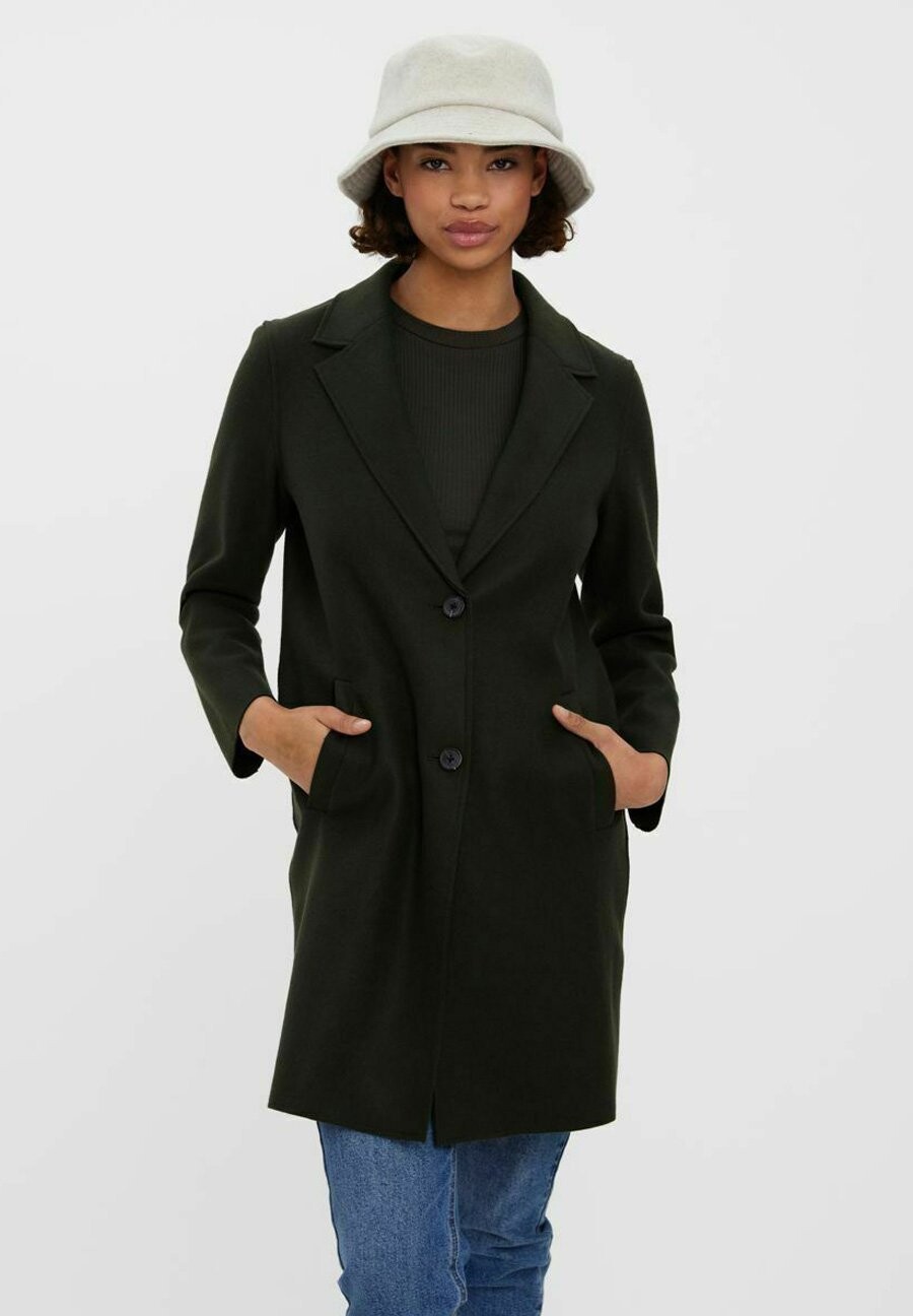 

Пальто короткое Vero Moda, темно-зеленый