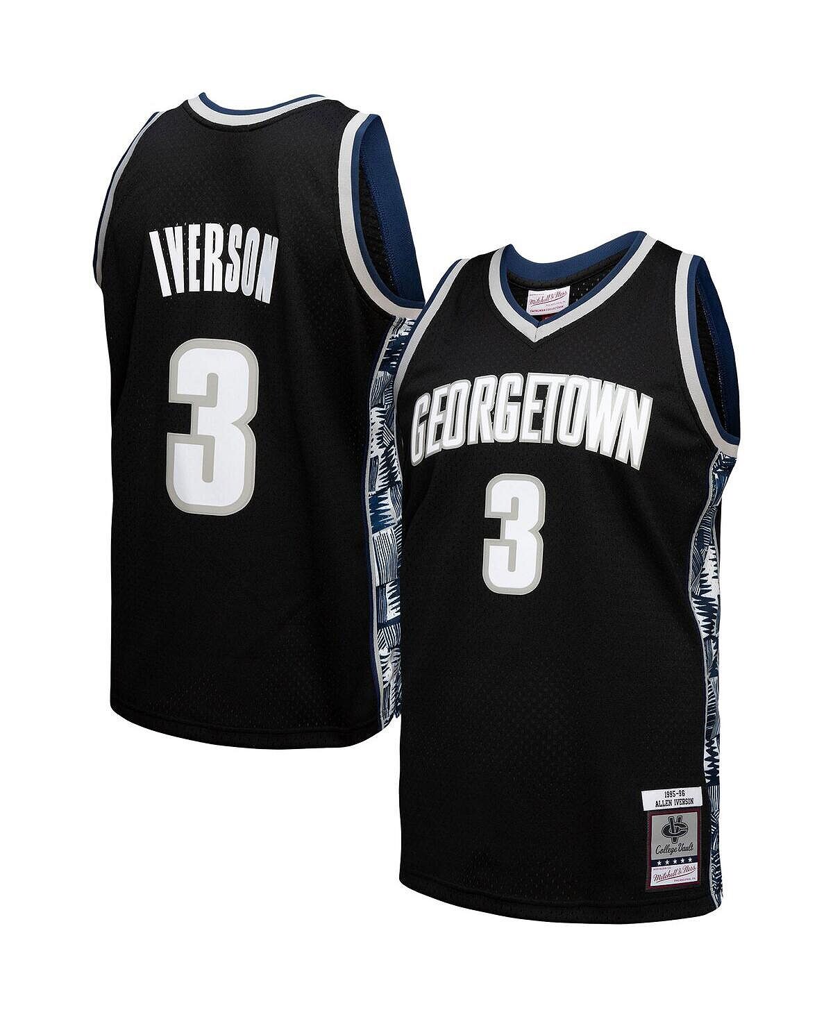 

Мужская футболка allen iverson black georgetown hoyas player swingman Mitchell & Ness, черный