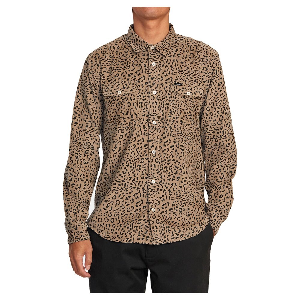 

Рубашка Rvca Freeman Cord Print, коричневый