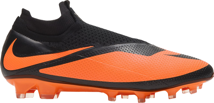 Бутсы Nike Phantom Vision 2 Elite DF FG 'Black Bright Citrus', оранжевый фотографии