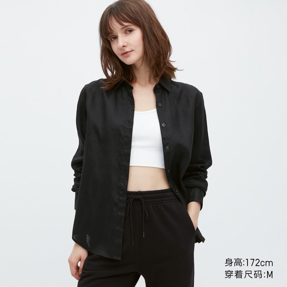 

Рубашка Uniqlo, черный