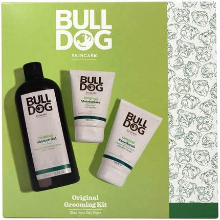 Рождественский подарочный набор по уходу за кожей для мужчин, оригинальный набор для ухода за кожей, Bulldog