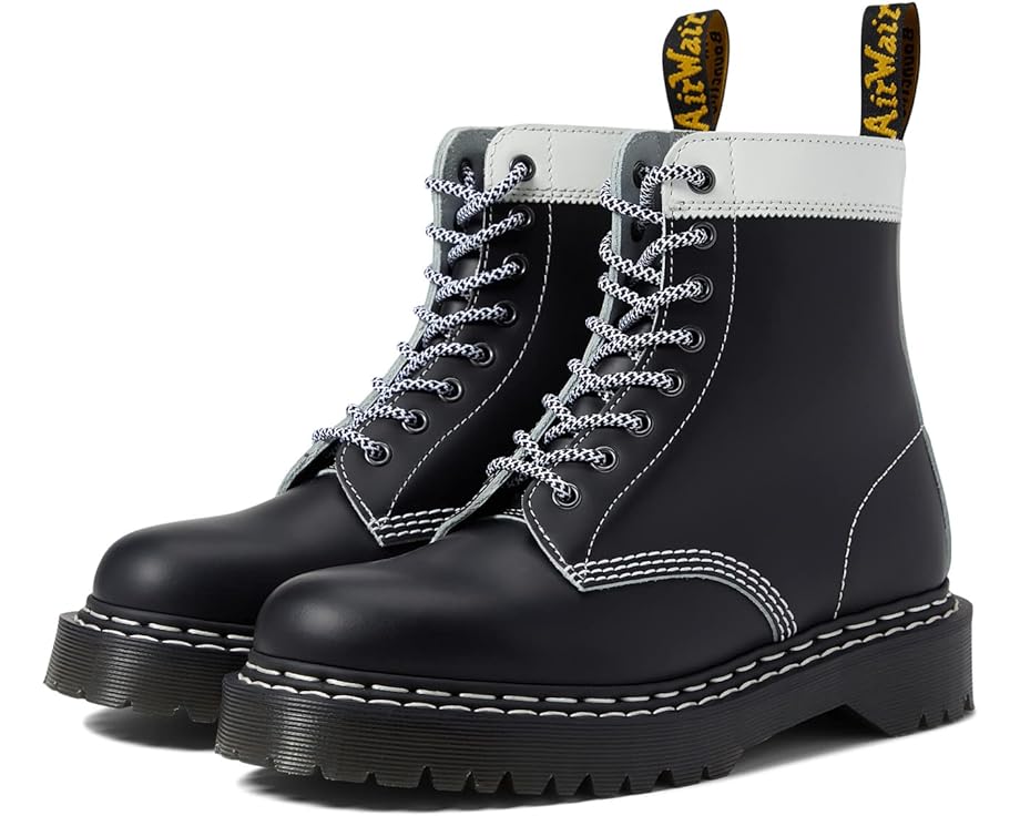 Ботинки Dr. Martens 1460 Pascal Bex DS, цвет Black/White/White Smooth Slice Smooth