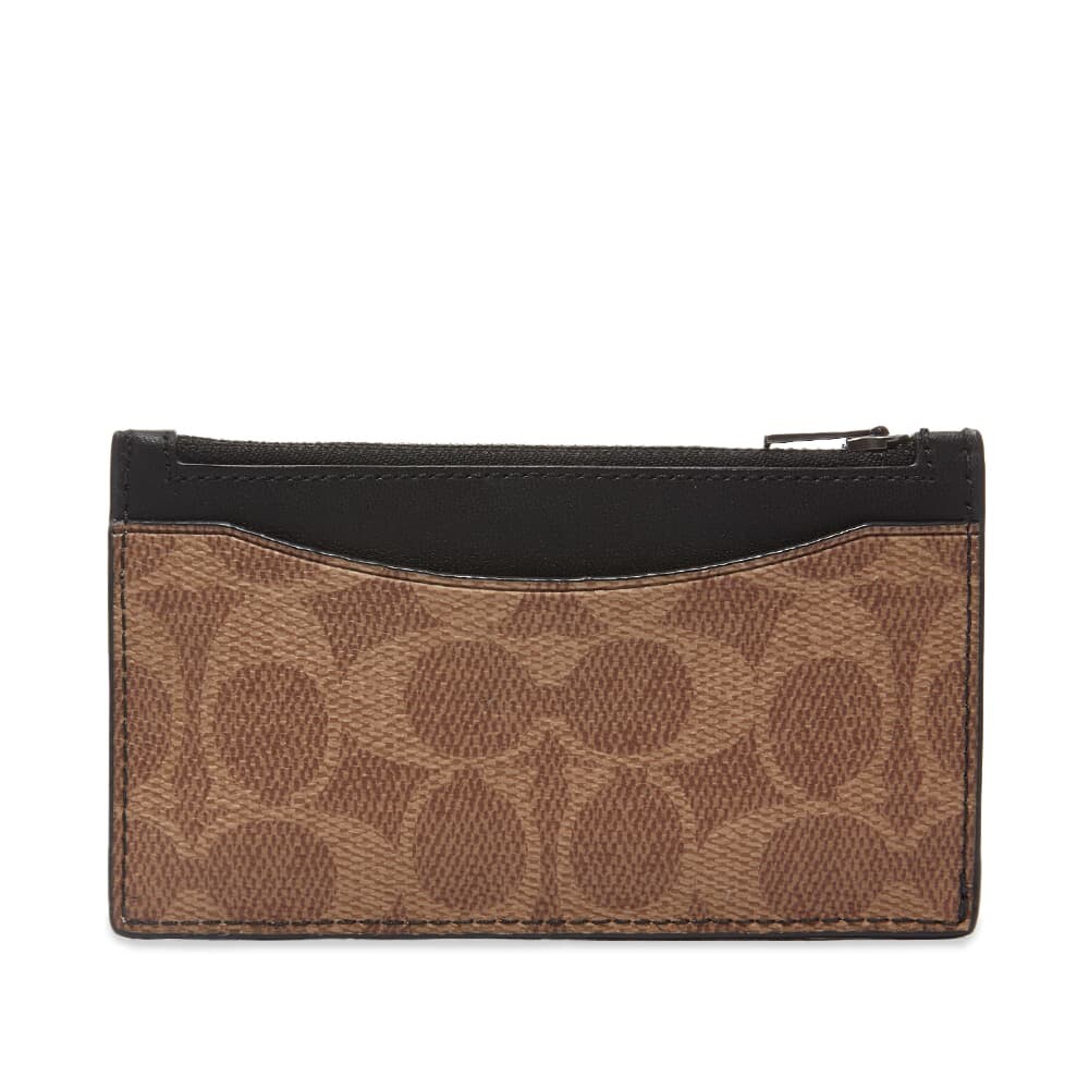 

Кошелек Coach Signature Zip Card Case