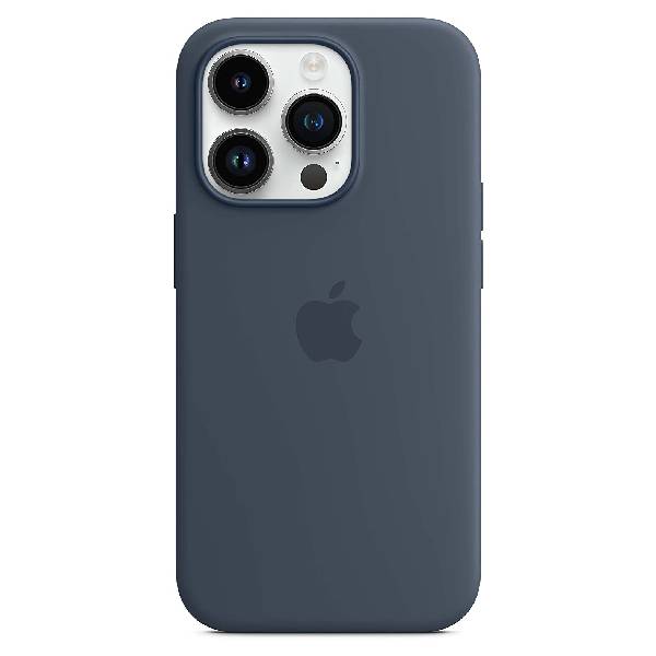 Чехол силиконовый Apple iPhone 14 Pro с MagSafe, storm blue силиконовый чехол 4 ленивца на apple iphone 7