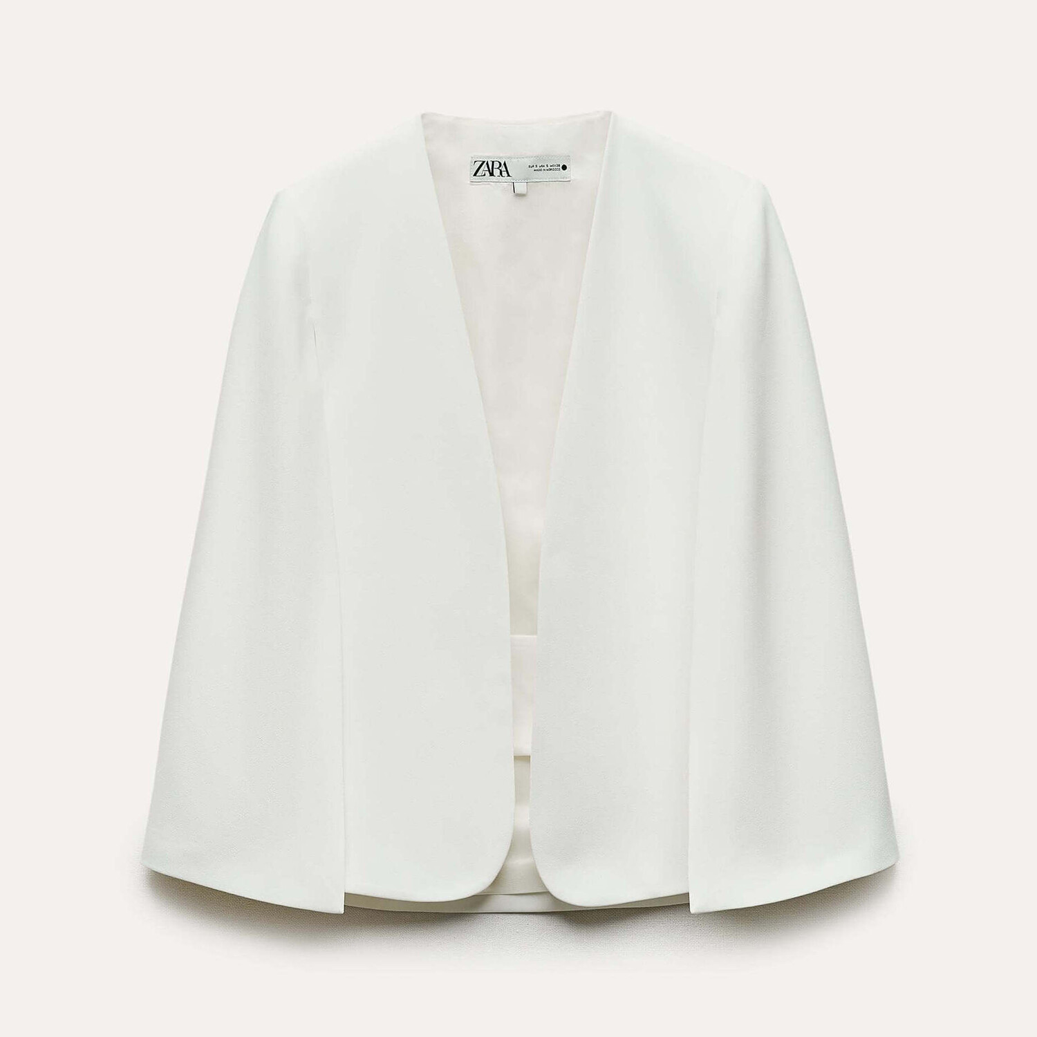 

Блейзер Zara ZW Collection Cape, экрю