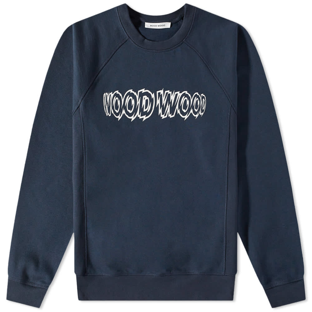 

Толстовка Wood Wood Hester shatter Logo Crew Sweat, Серый