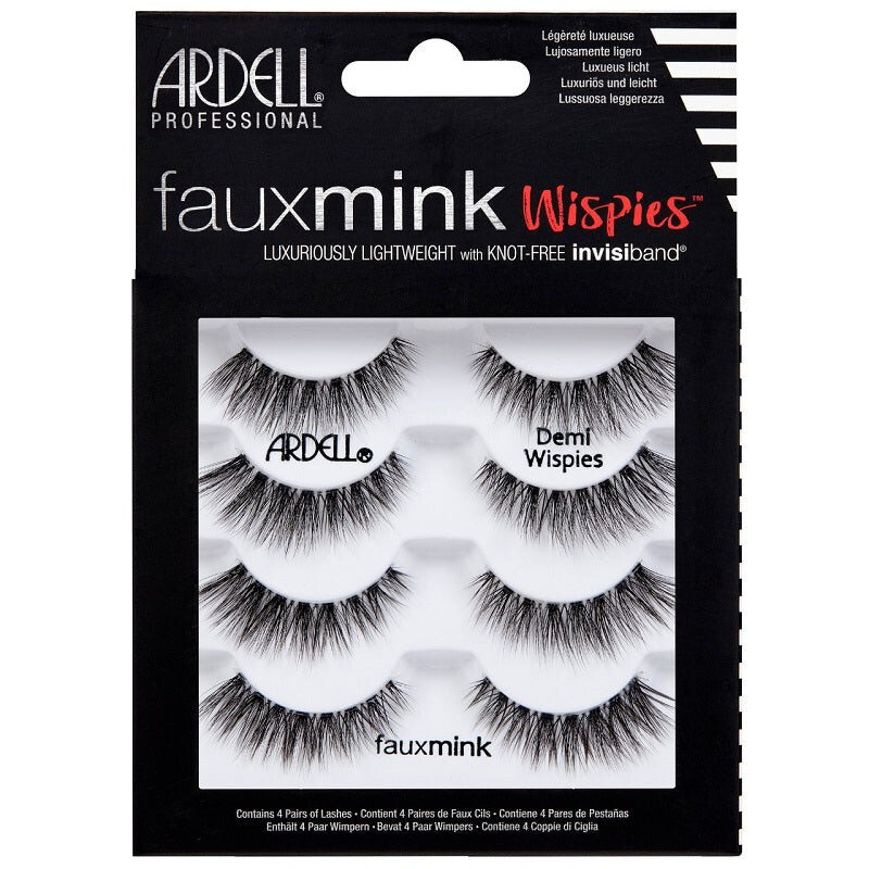 

Ardell Искусственная норка Demi Wispies 4 пары накладных ресниц на черной полоске