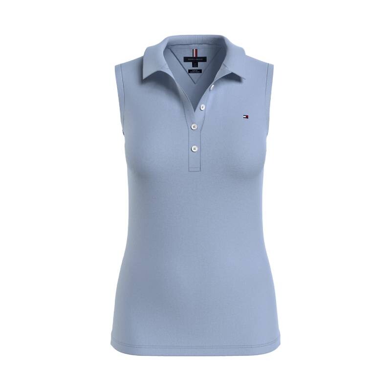 

Футболка Tommy Hilfiger Slim Fit Solid Sleeveless, голубой