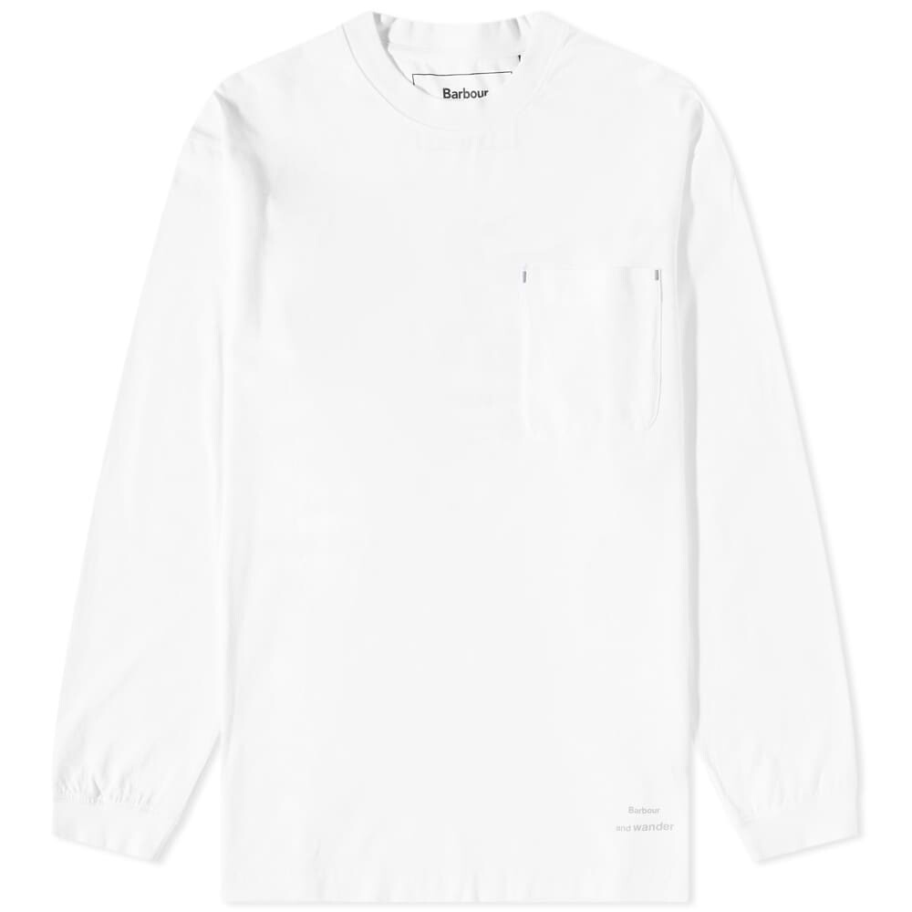 

Футболка Barbour x and wander Long Sleeve Tee, Серый