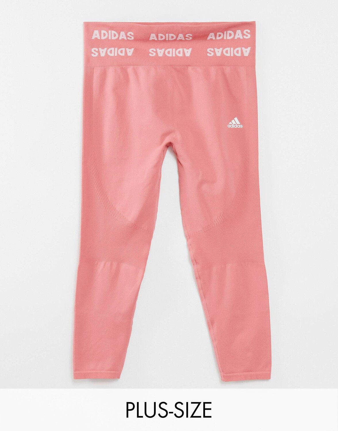 

Розовые бесшовные леггинсы adidas Training Plus Aeroknit, Розовый