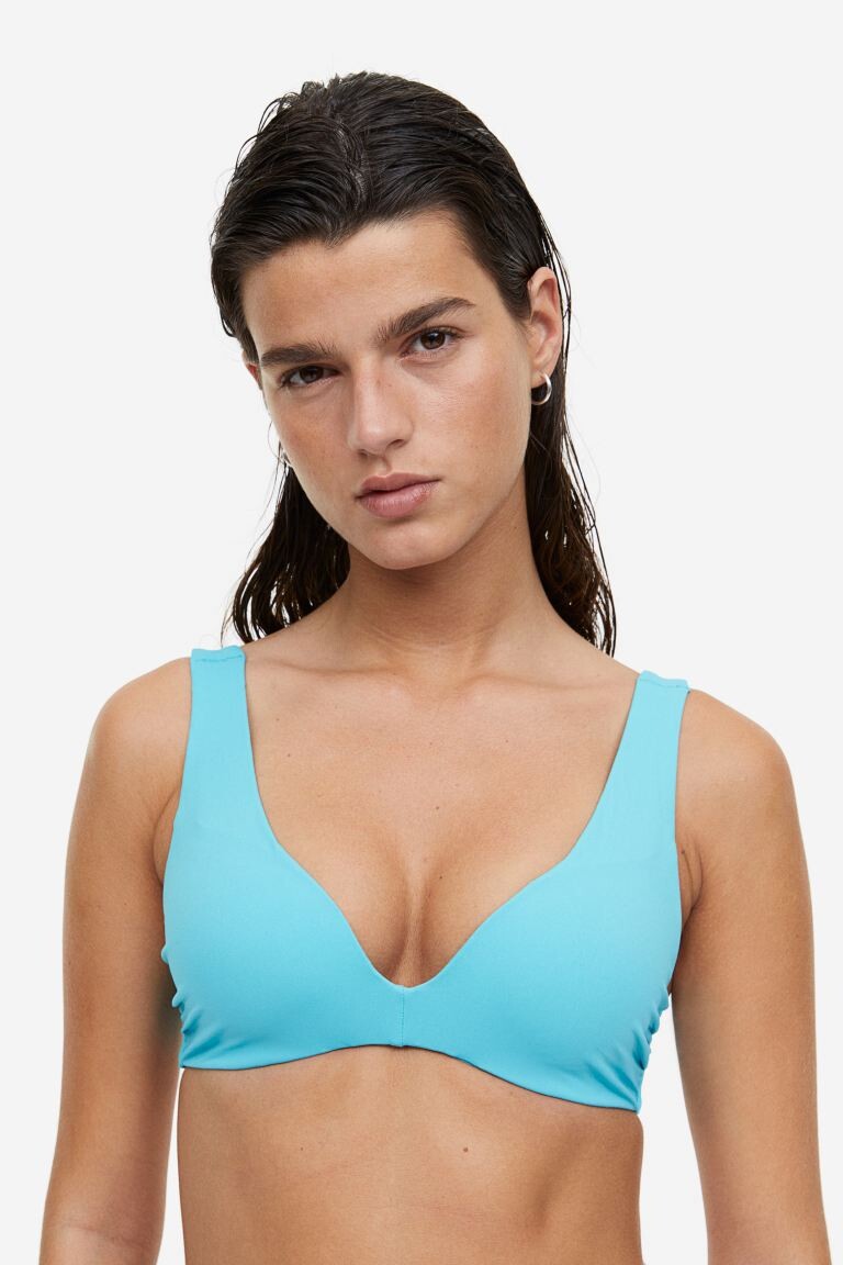 

Верх бикини с эффектом пуш-ап H&M, бирюзовый, Зеленый
