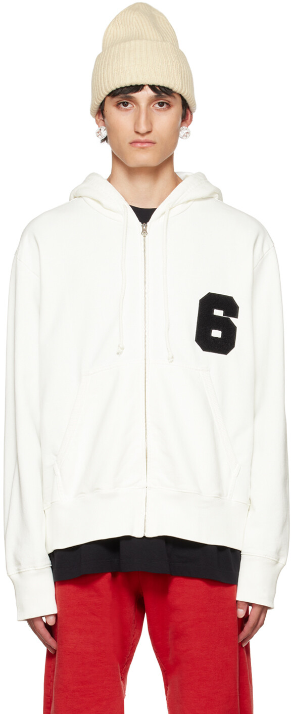 

Худи из флока Off-White MM6 Maison Margiela