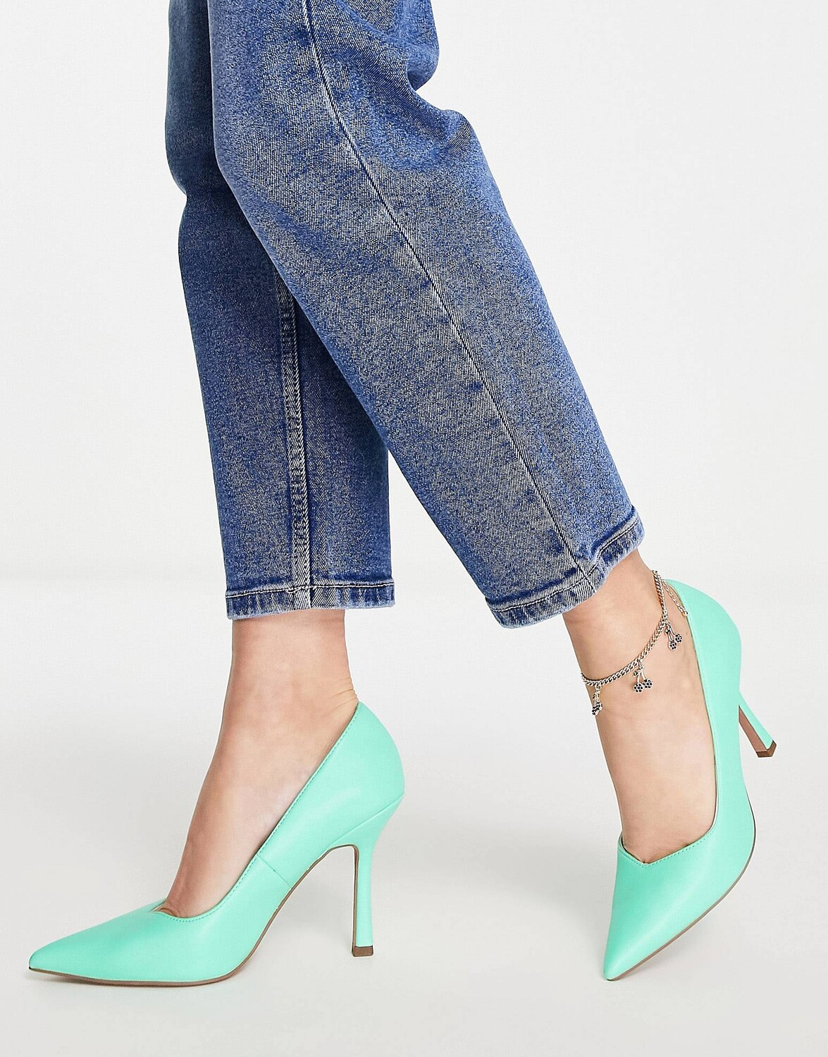 

Бирюзовые туфли на высоком каблуке ASOS DESIGN Pablo