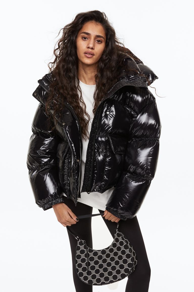 

Жаккардовая сумка через плечо H&M, черный/узор