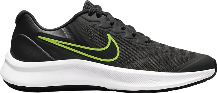 Кроссовки Nike Star Runner 3 GS 'Dark Smoke Grey Green', серый кроссовки nike star runner 2 psv dark smoke grey gold серый