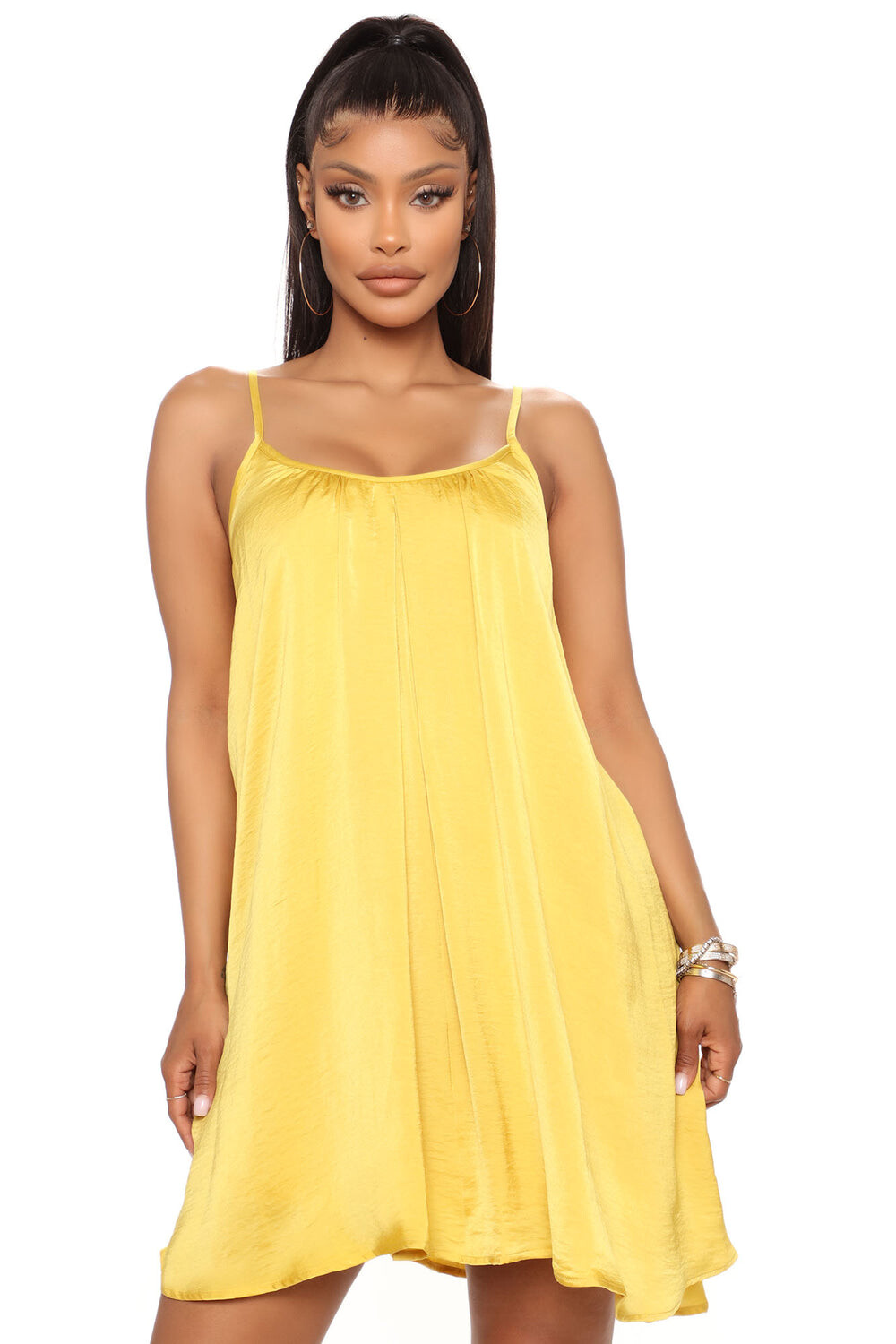 

Мини платье Fashion Nova FE2F051, желтый