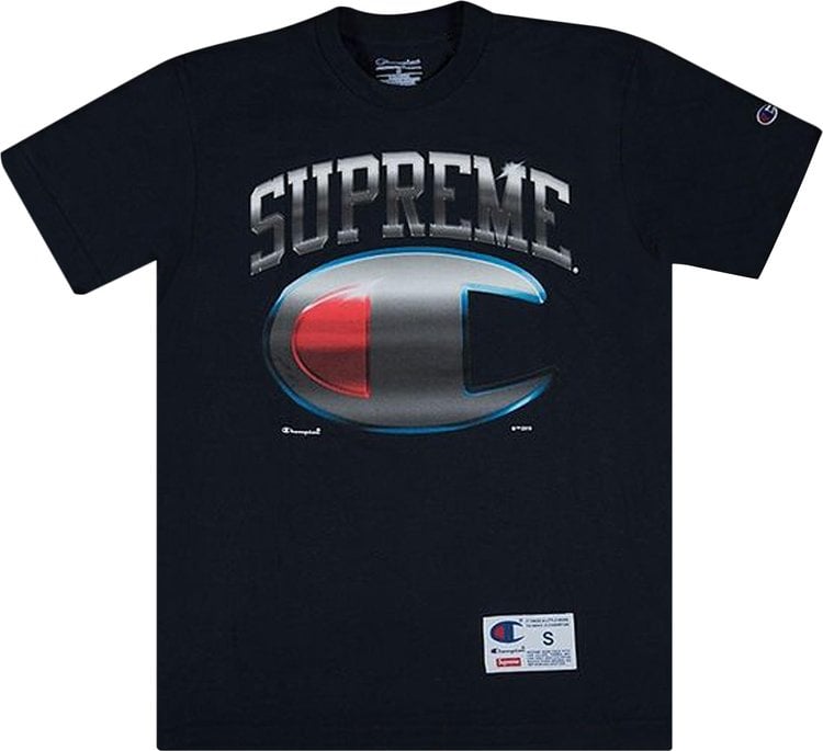 

Футболка Supreme Champion Chrome Short-Sleeve Top 'Navy', синий