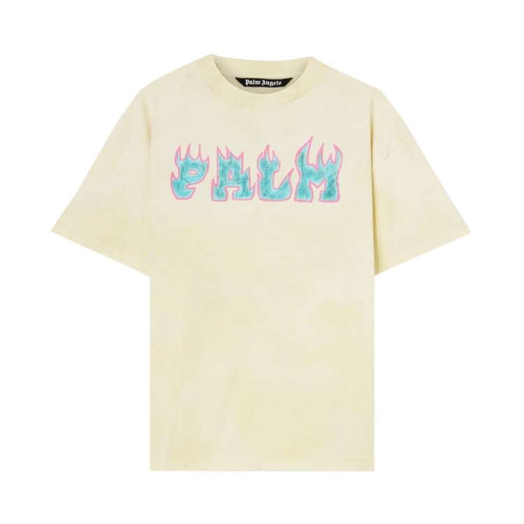 

Футболка Palm Angels Flames Tee 'White/Purple', белый