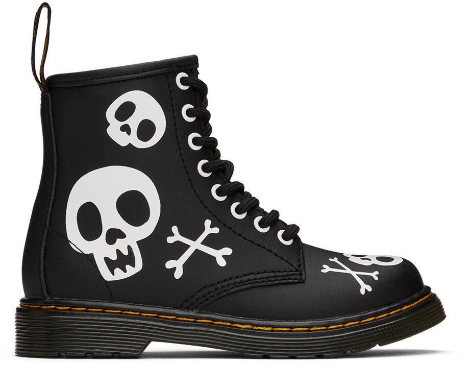 

Kids Black 1460 Ботинки для больших детей Dr. Martens
