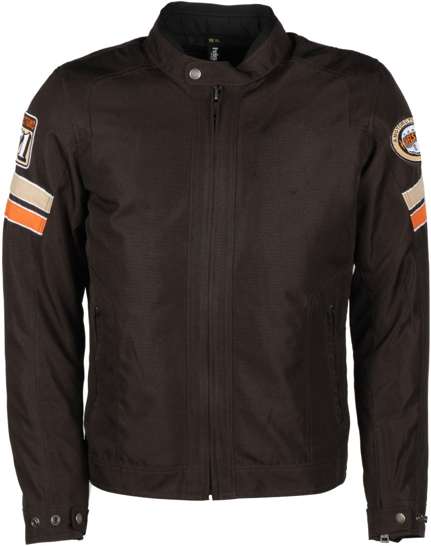 Куртка текстильная Helstons Elron мотоциклетная, темно - коричневый/оранжевый куртка leya me размер 146 коричневый оранжевый