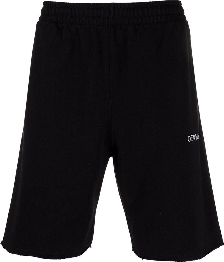 Спортивные шорты Off-White Caravag Paint Sweatshort 'Black', черный - фото