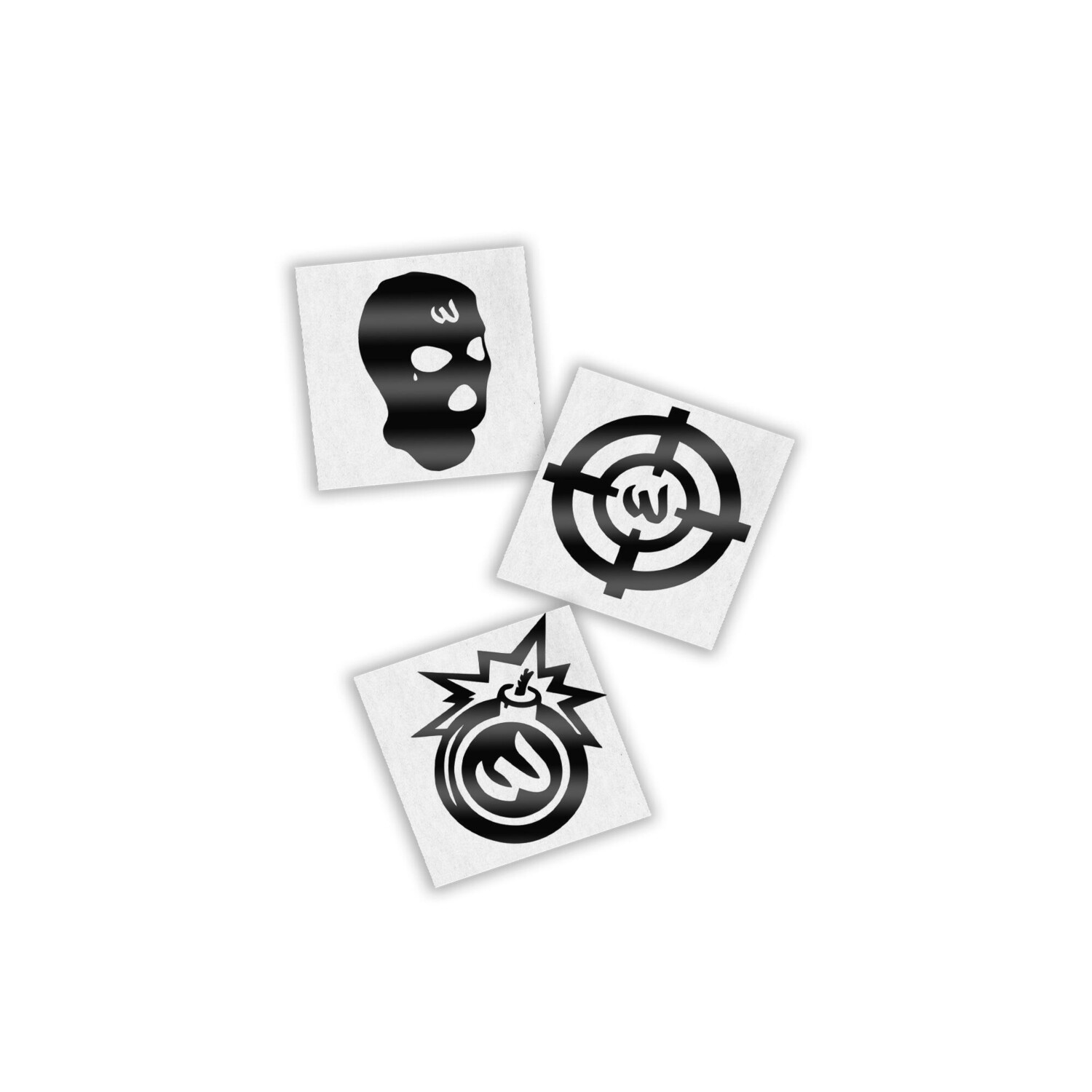 

Три Светоотражающие Наклейки с Эмблемами Will B Sticker, черный