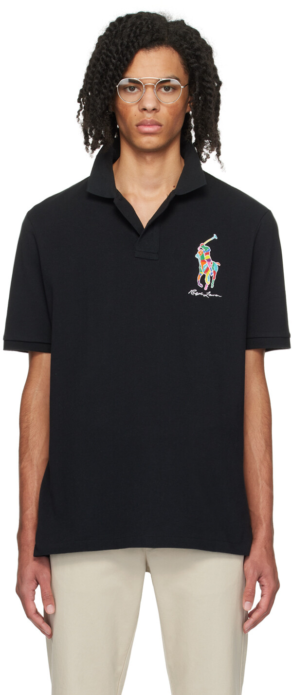 

Черная классическая рубашка-поло Big Pony Polo Ralph Lauren