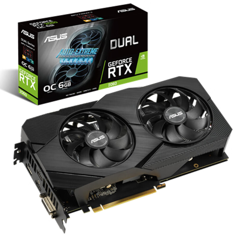 

Видеокарта дискретная Asus DUAL Gaming GeForce RTX 2060 6GB EVO