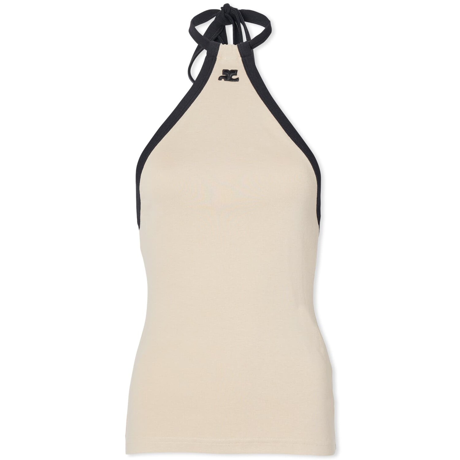 

Топ Courrèges Choker Contrast, кремовый