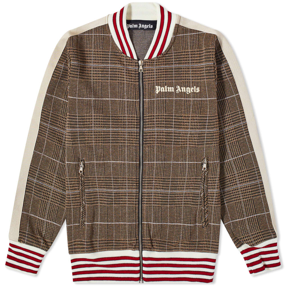 

Спортивная куртка-бомбер в клетку Palm Angels, Серый