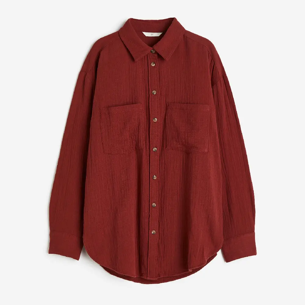 

Рубашка H&M Cotton, красный