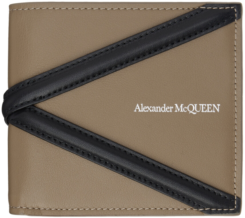 

Бежевый кошелек с ремешком Alexander McQueen