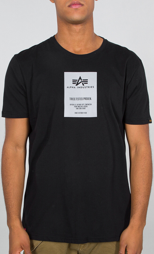 

Футболка Alpha Industries Reflective Label, черная