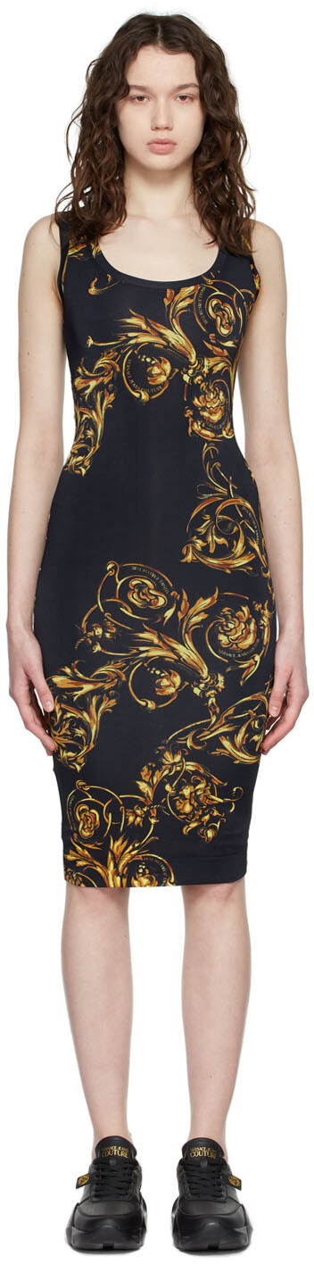 

Черное платье Regalia в стиле барокко Versace Jeans Couture
