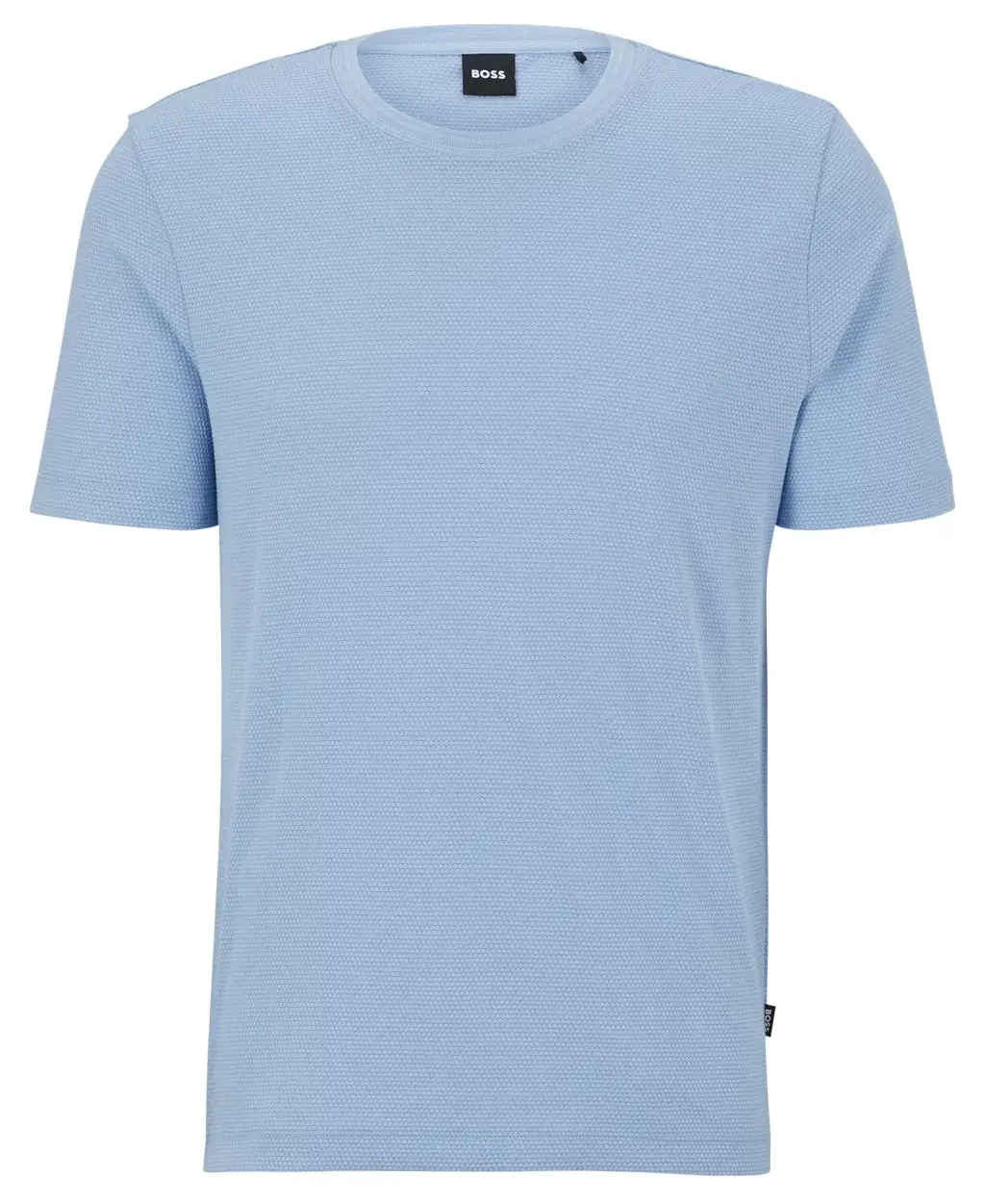 

Футболка Boss Cotton-blend With Bubble-jacquard Structure, голубой, Синий