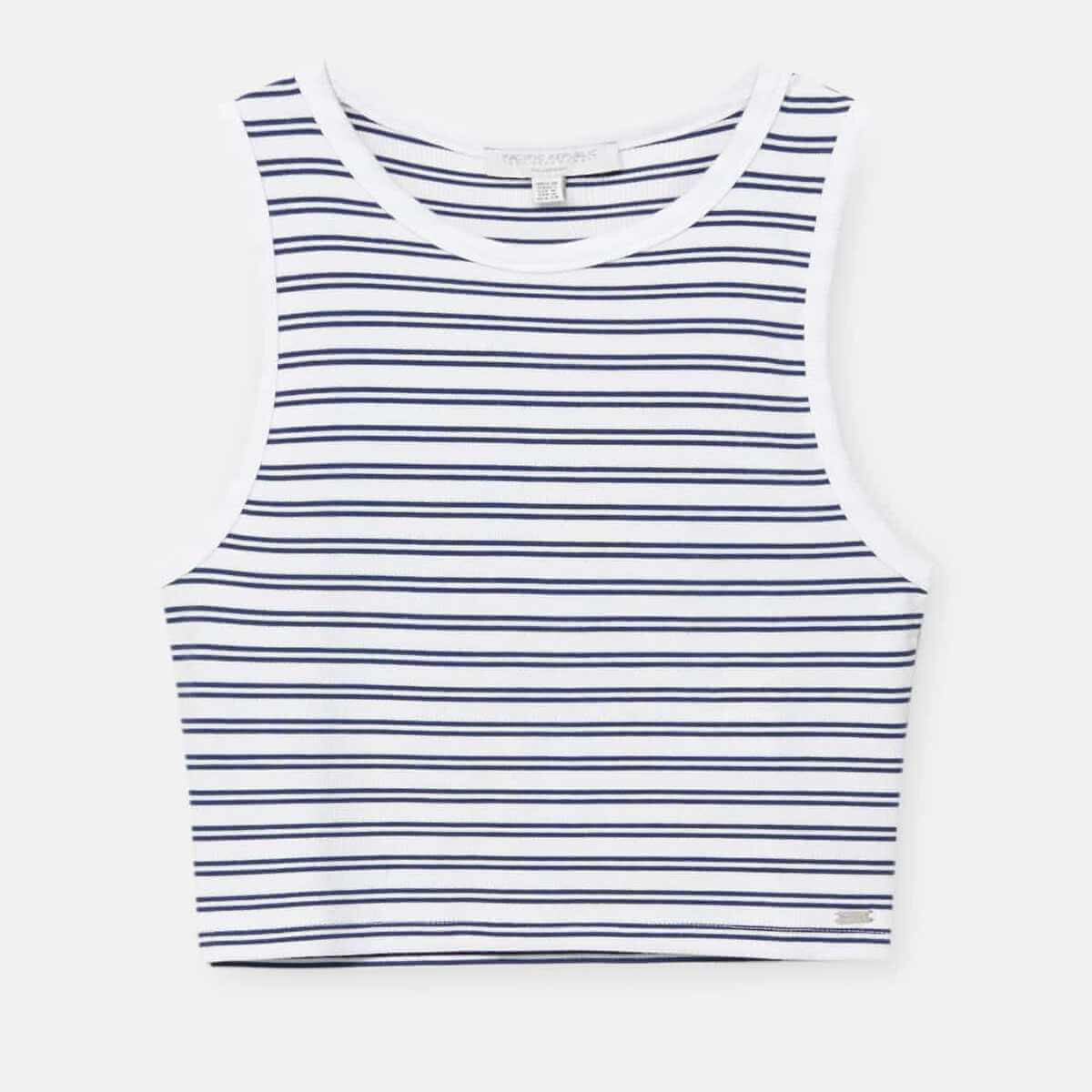 

Топ- майка Pull&Bear Striped, белый