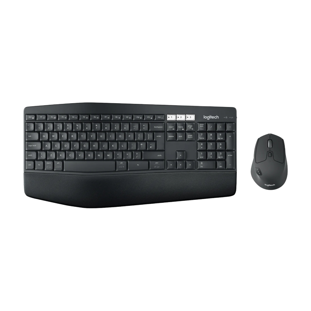 комплект периферии rapoo 9000s клавиатура мышь беспроводной темно серый Комплект периферии Logitech MK850 (клавиатура + мышь), черный