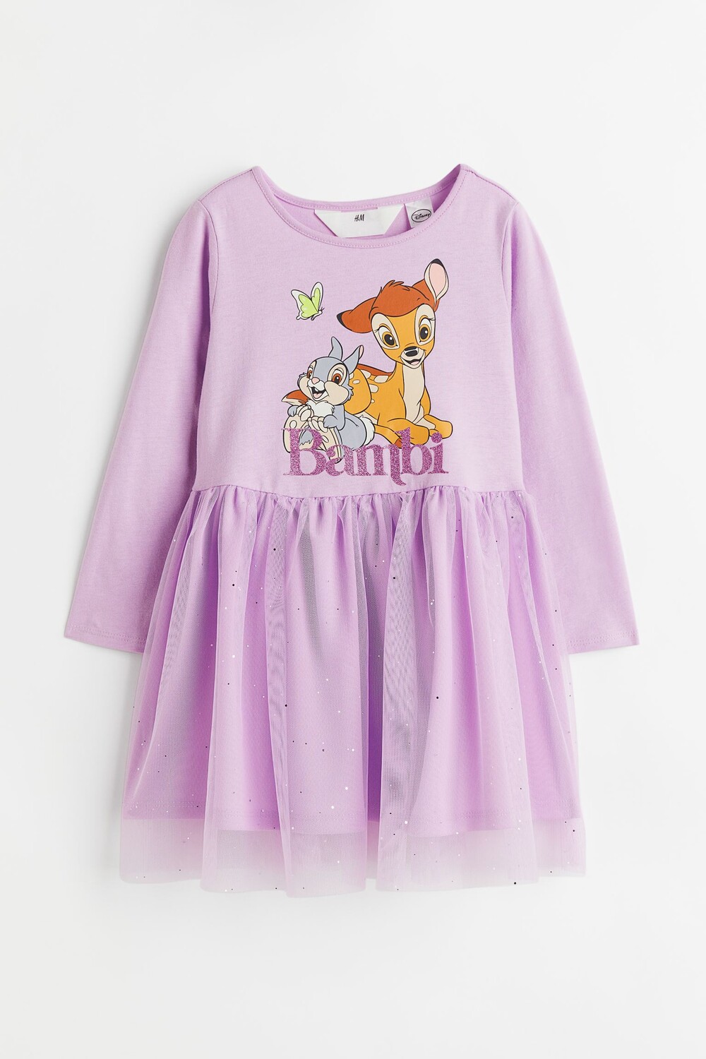 

Платье H&M Disney Bambi Tulle-skirt Jersey, светло-фиолетовый