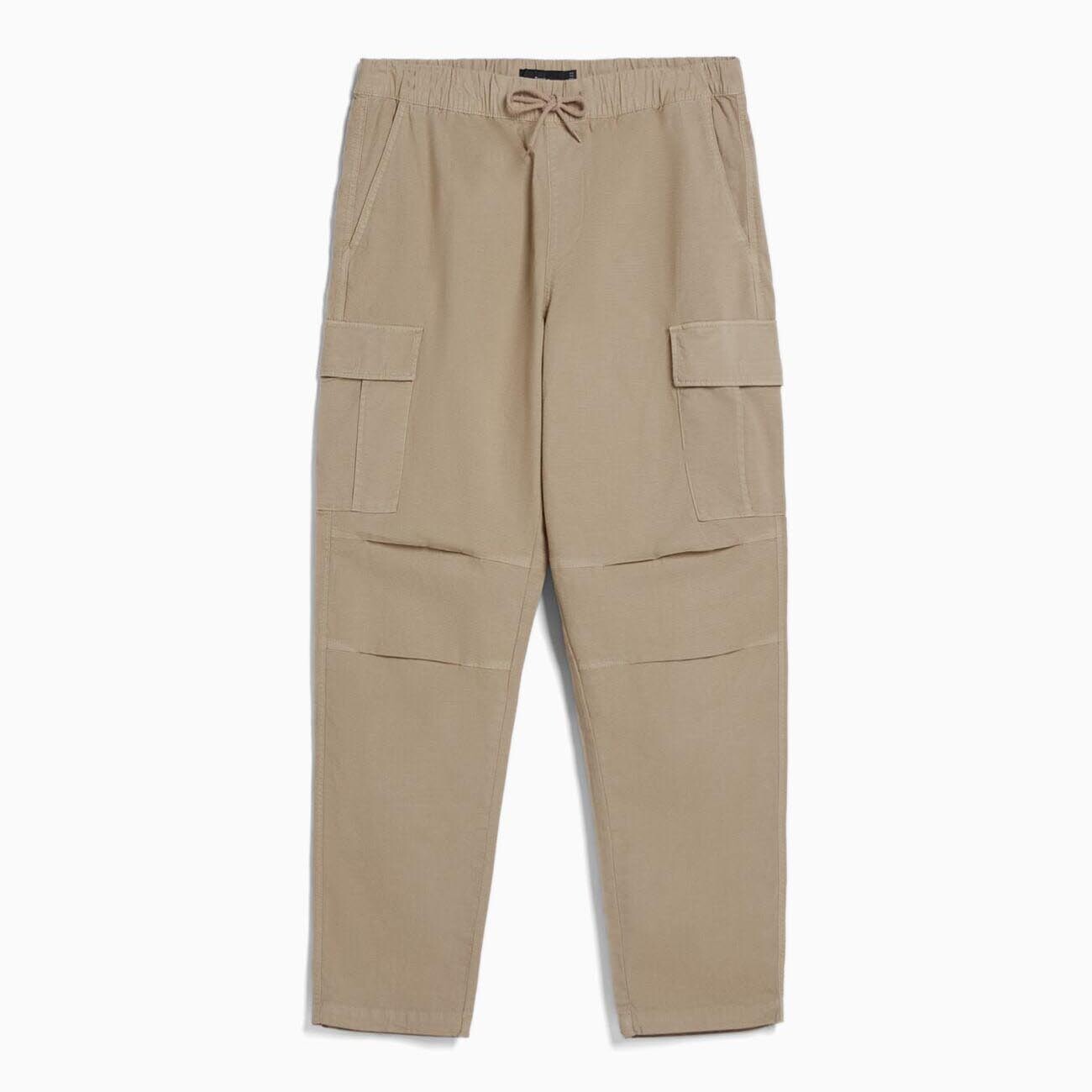 

Брюки Bershka Cargo With Stoppers, песочный