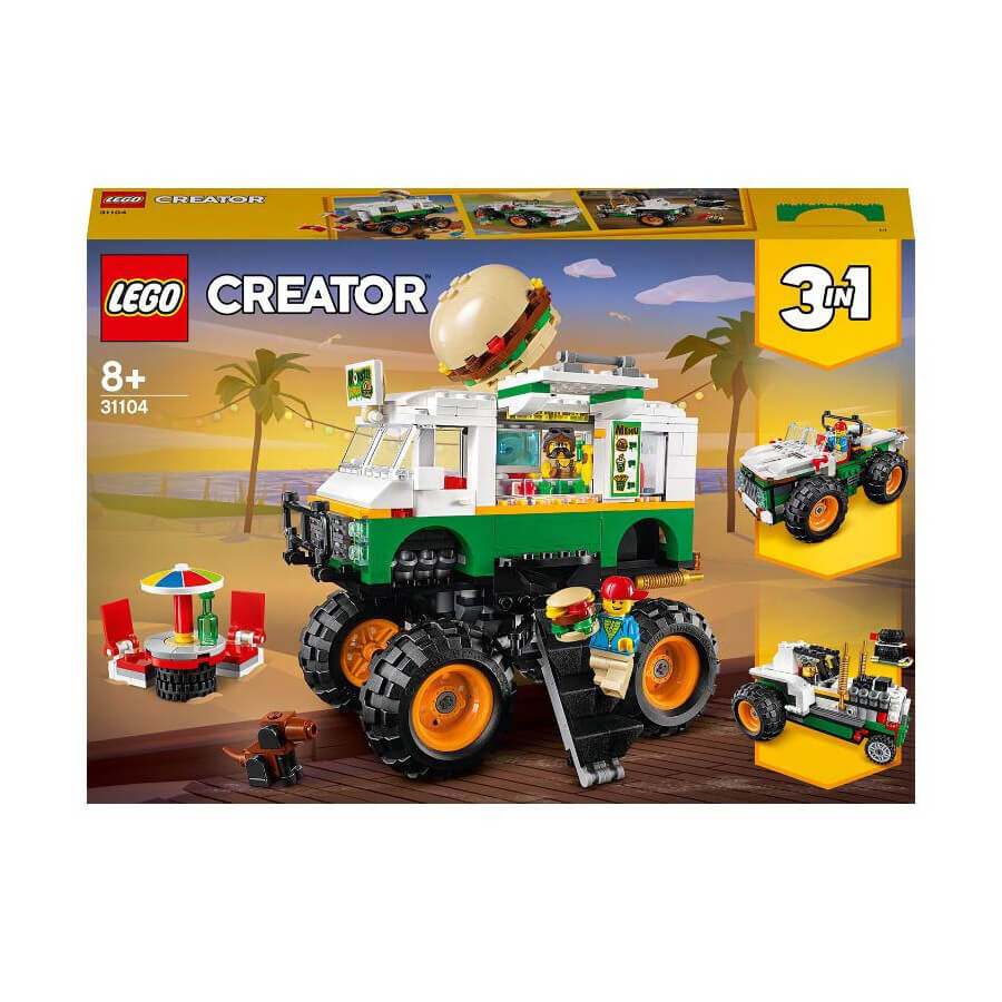 

Конструктор Lego Creator 3-in-1 Monster Burger Truck 499 Pcs