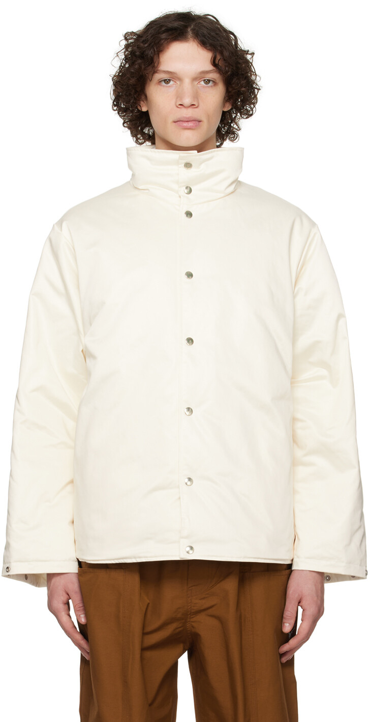 

Пуховик Off-White с воротником-стойкой South2 West8, Белый