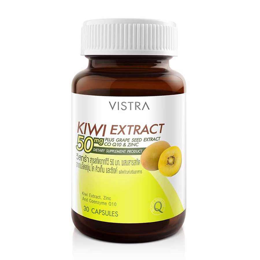Экстракт Киви Vistra Kiwi Extract 50 мг, 30 капсул набор пищевых добавок vistra gotu kola extract plus zinc kiwi extract 50 mg 2 банки по 30 капсул